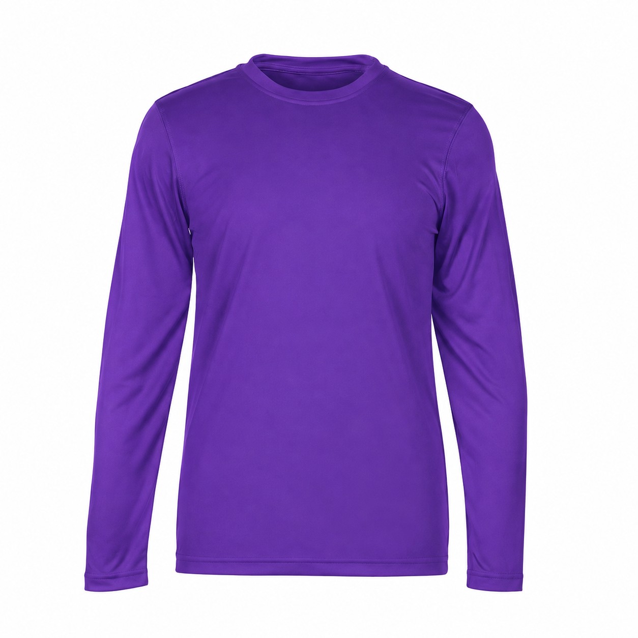 Polyester Stain Release Long Sleeve Shirt — Purple
