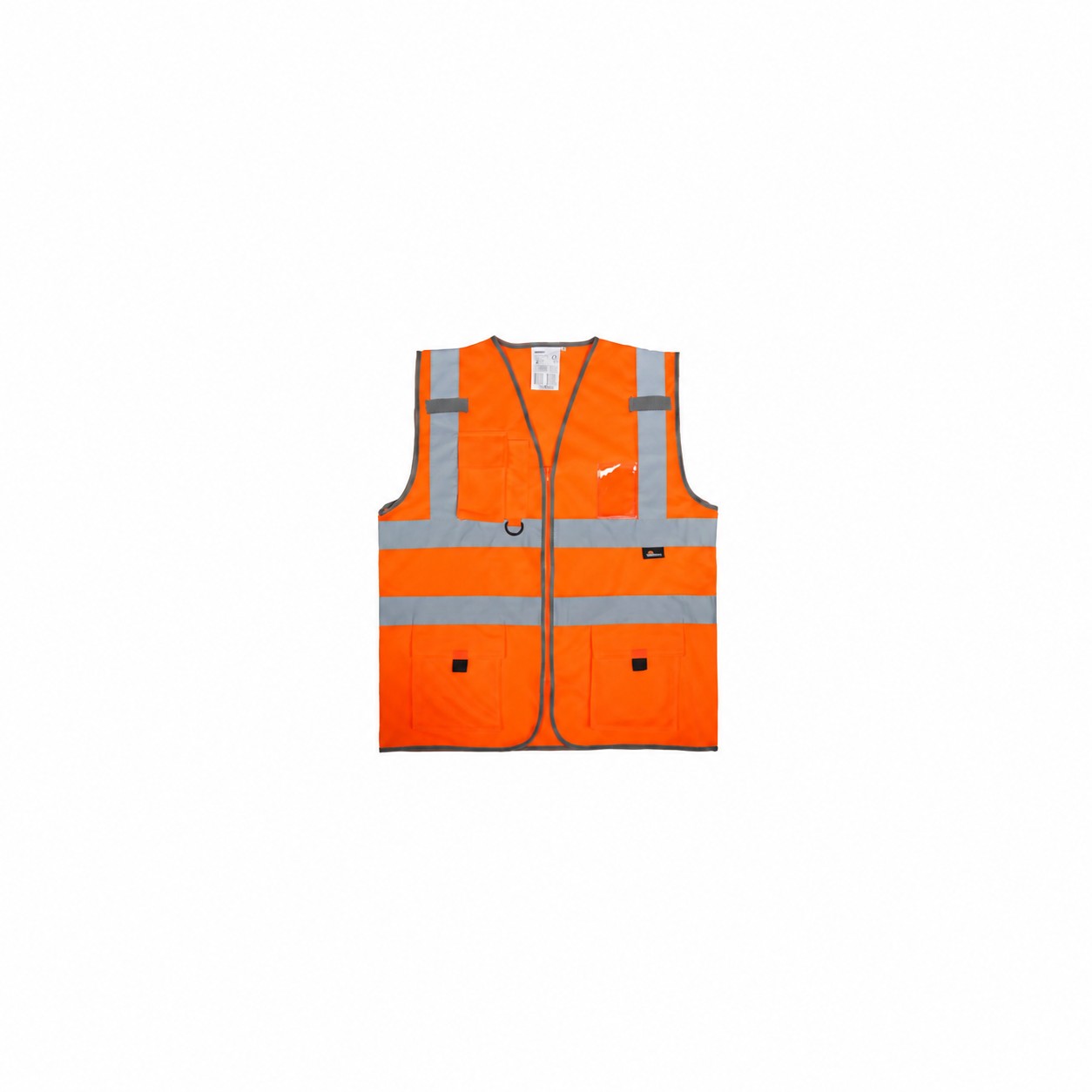 Polyester Reflective Safety Vest — Orange