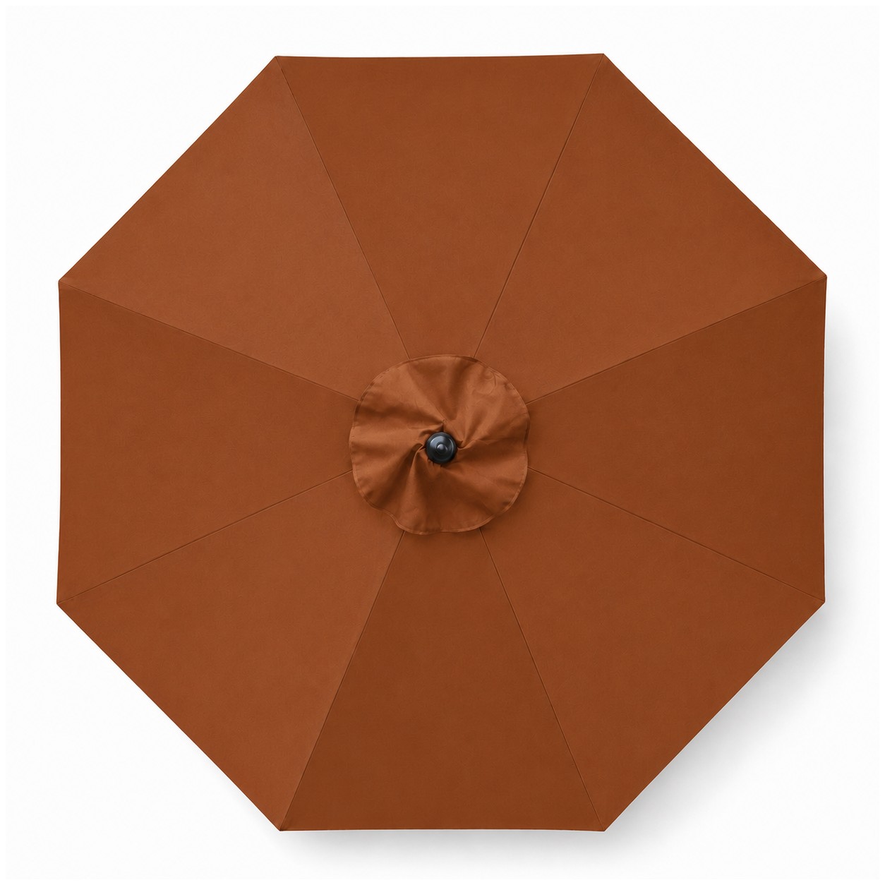 9' Aluminum Market Umbrella Crank Lift — Copper Brown