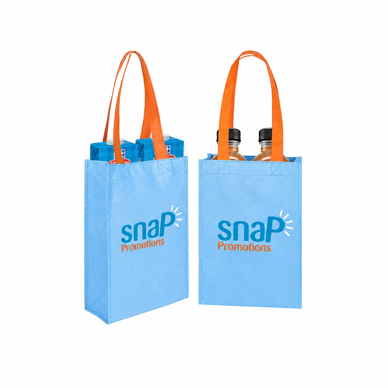 80GSM Non-Woven Tote Bag — Light Blue