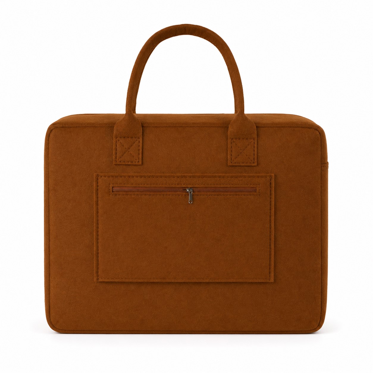 Felt Travel Bag With Front Zipper Pocket — view 2
