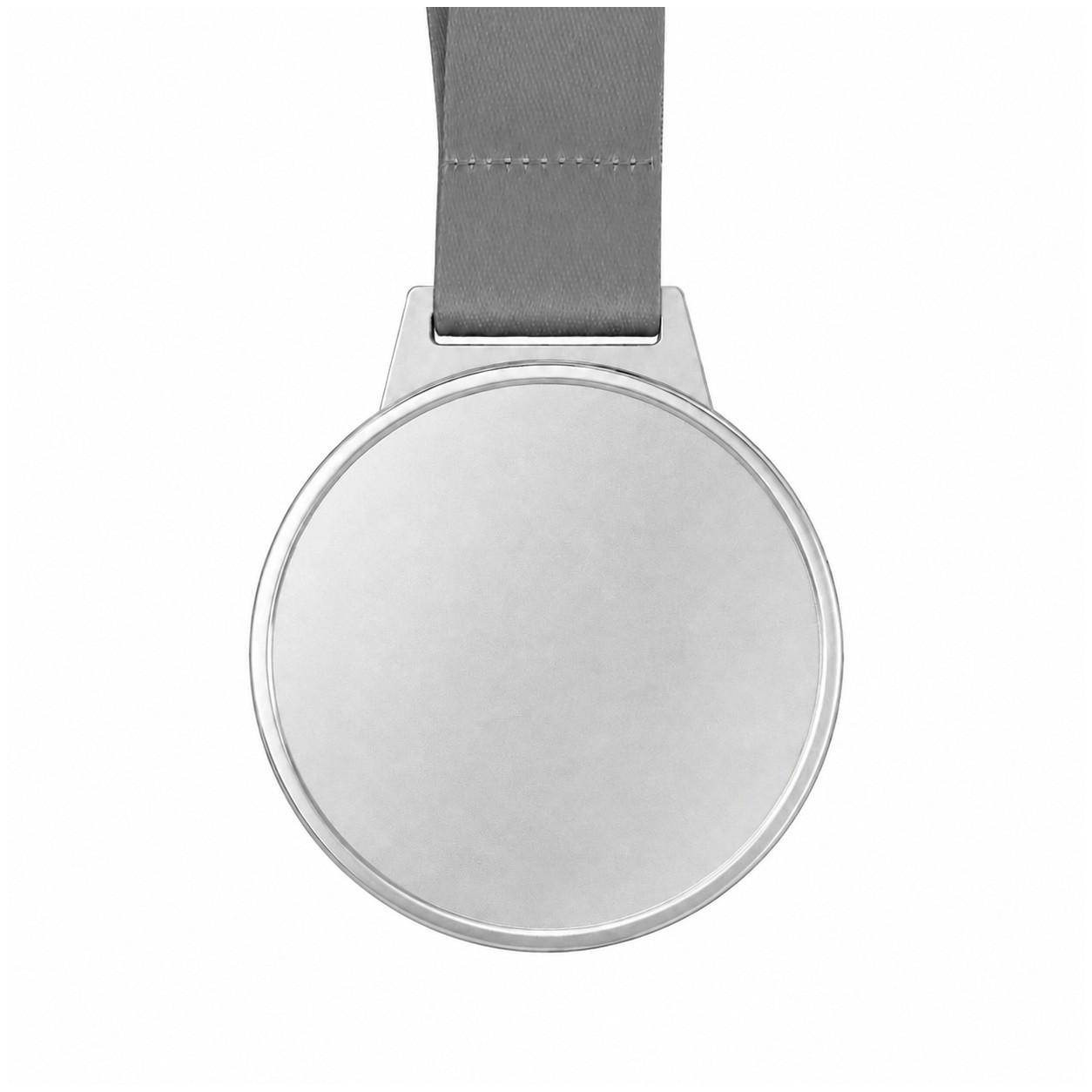 Single Sided Hard Enamel Medal — Pewter Gray