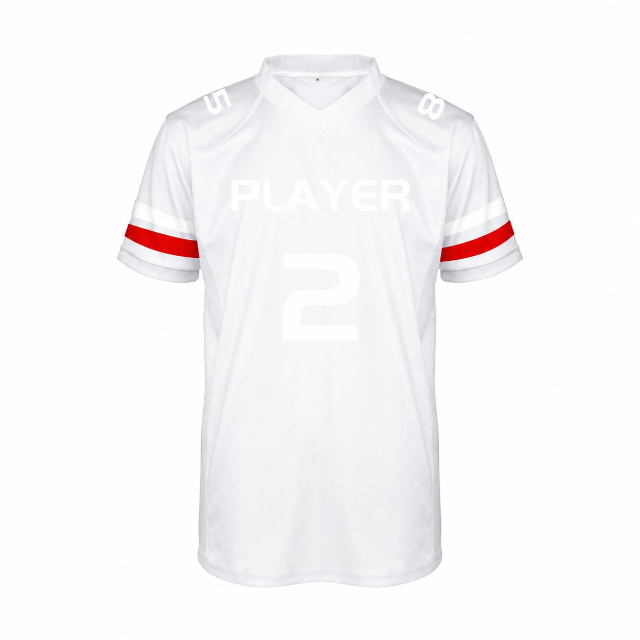 Polyester Rugby Team Jersey — Clear White