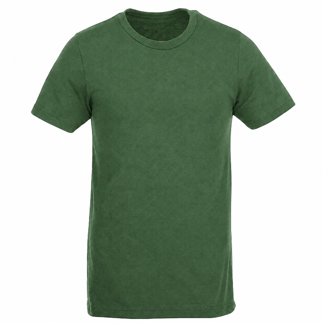 Recycled Polyester-Cotton Crewneck T-Shirt — Green