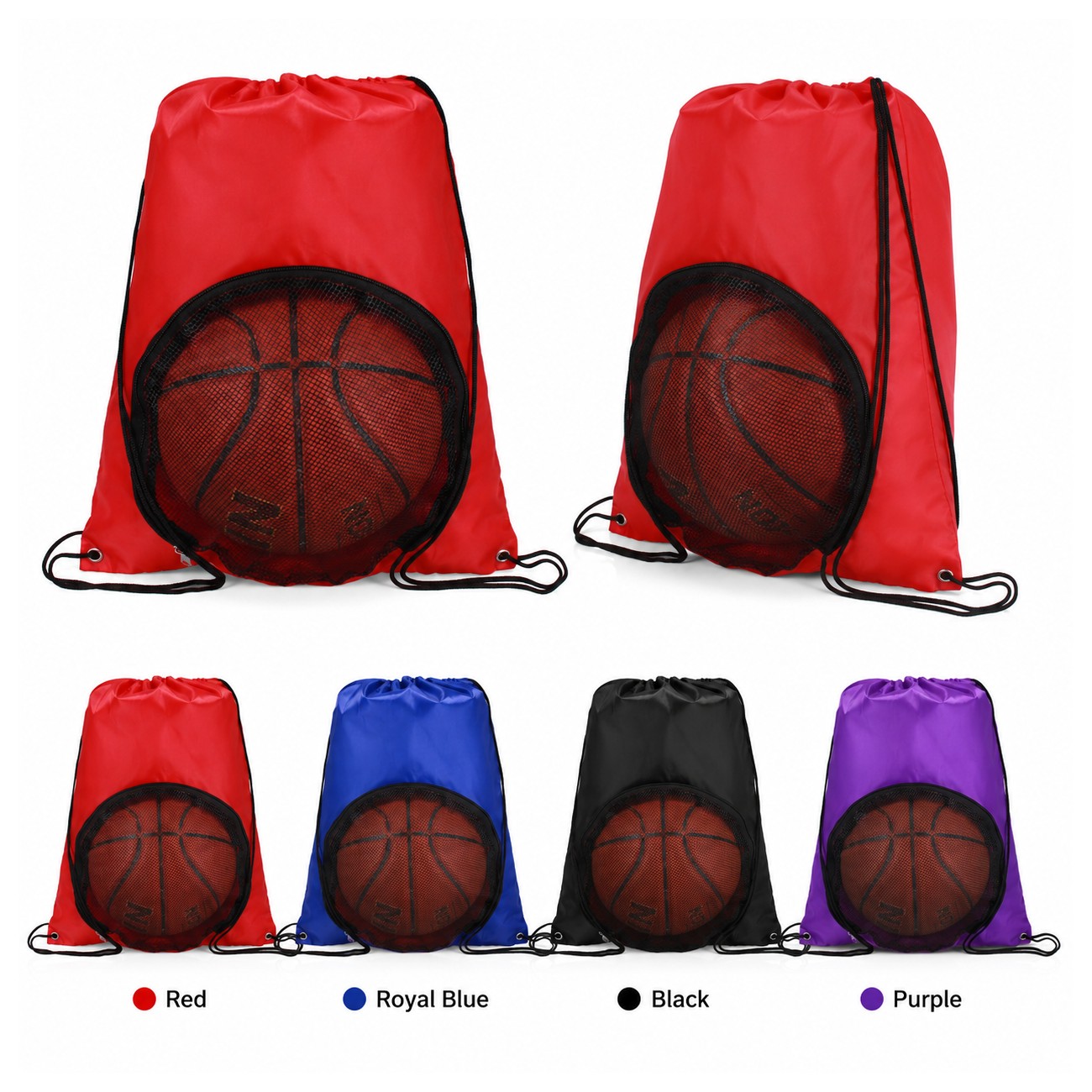 Sport Ball Mesh Drawstring Bag