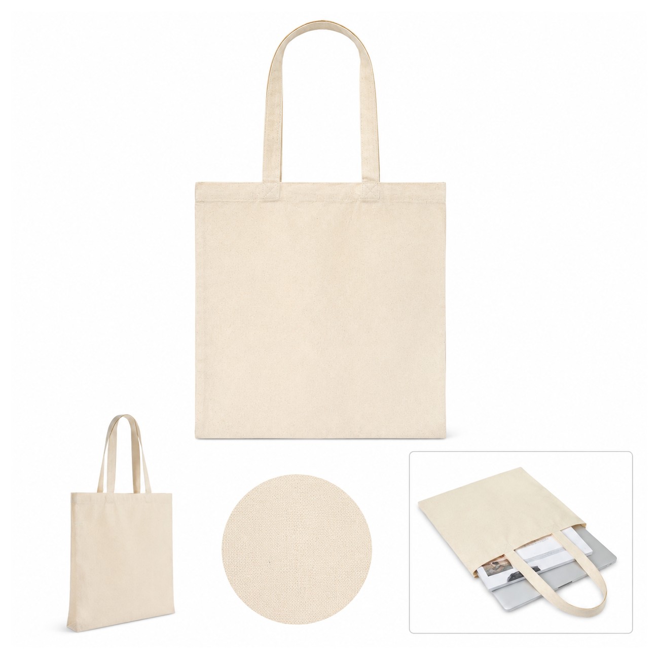 Cotton Natural Color Tote Bag