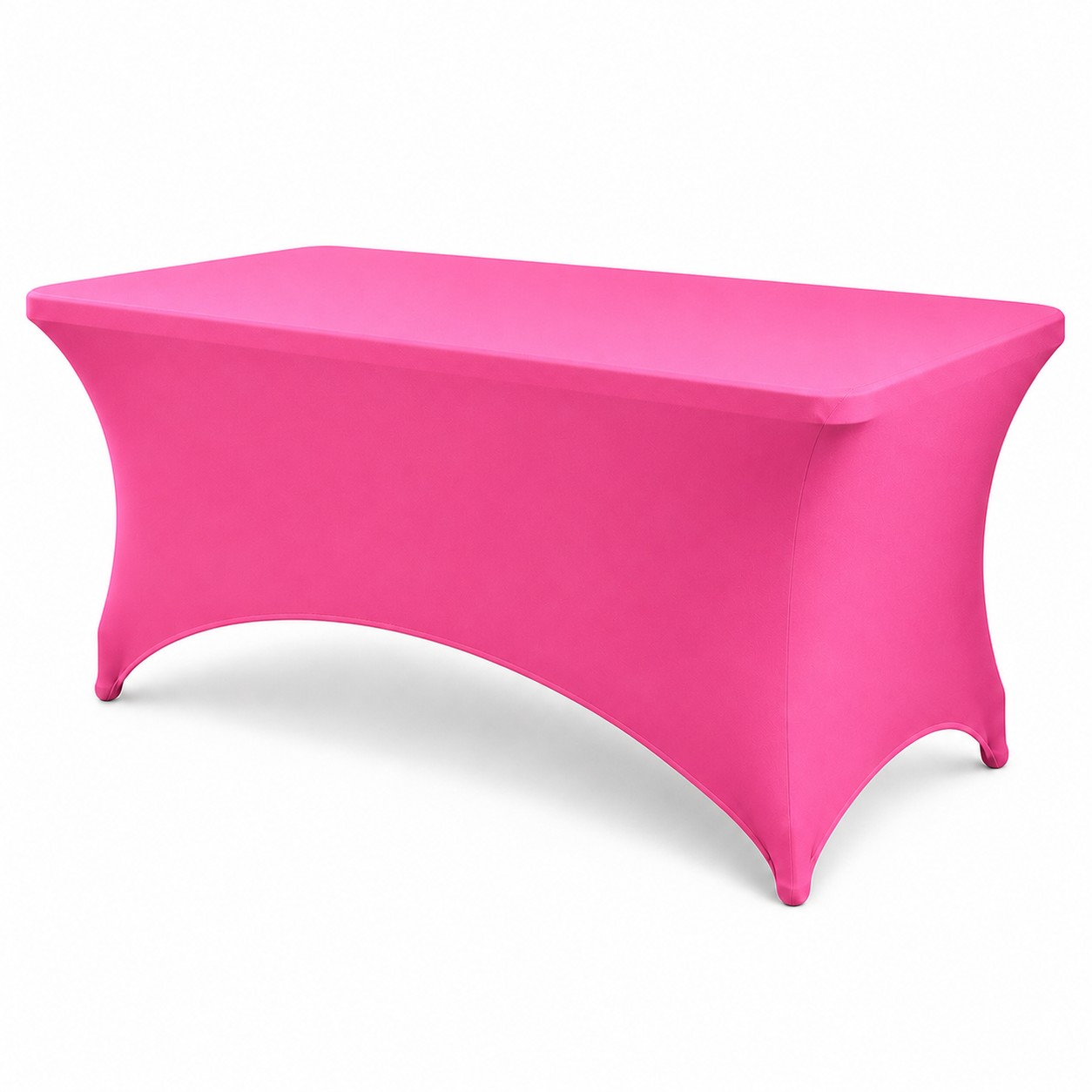 Fitted Spandex Event Tablecloth — Pink