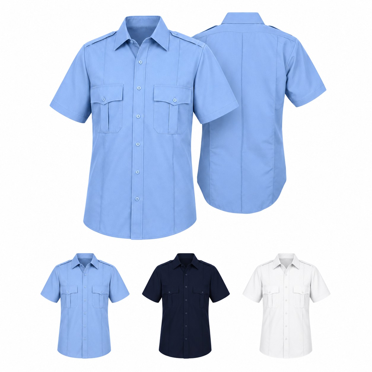 Polyester Half Zip Uniform Pullover