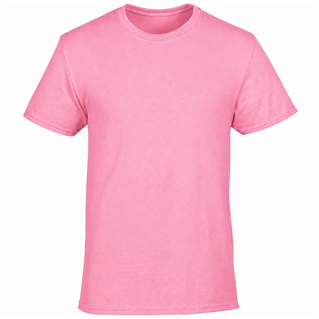 Cotton Polyester Short Sleeve T Shirt — Pink