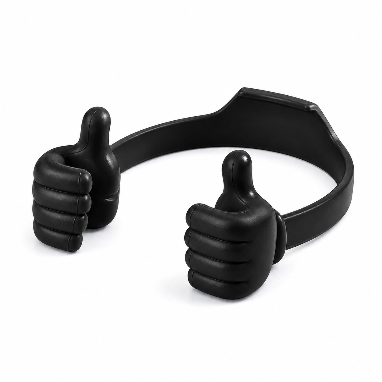 Adjustable Thumbs Up Device Stand — Black