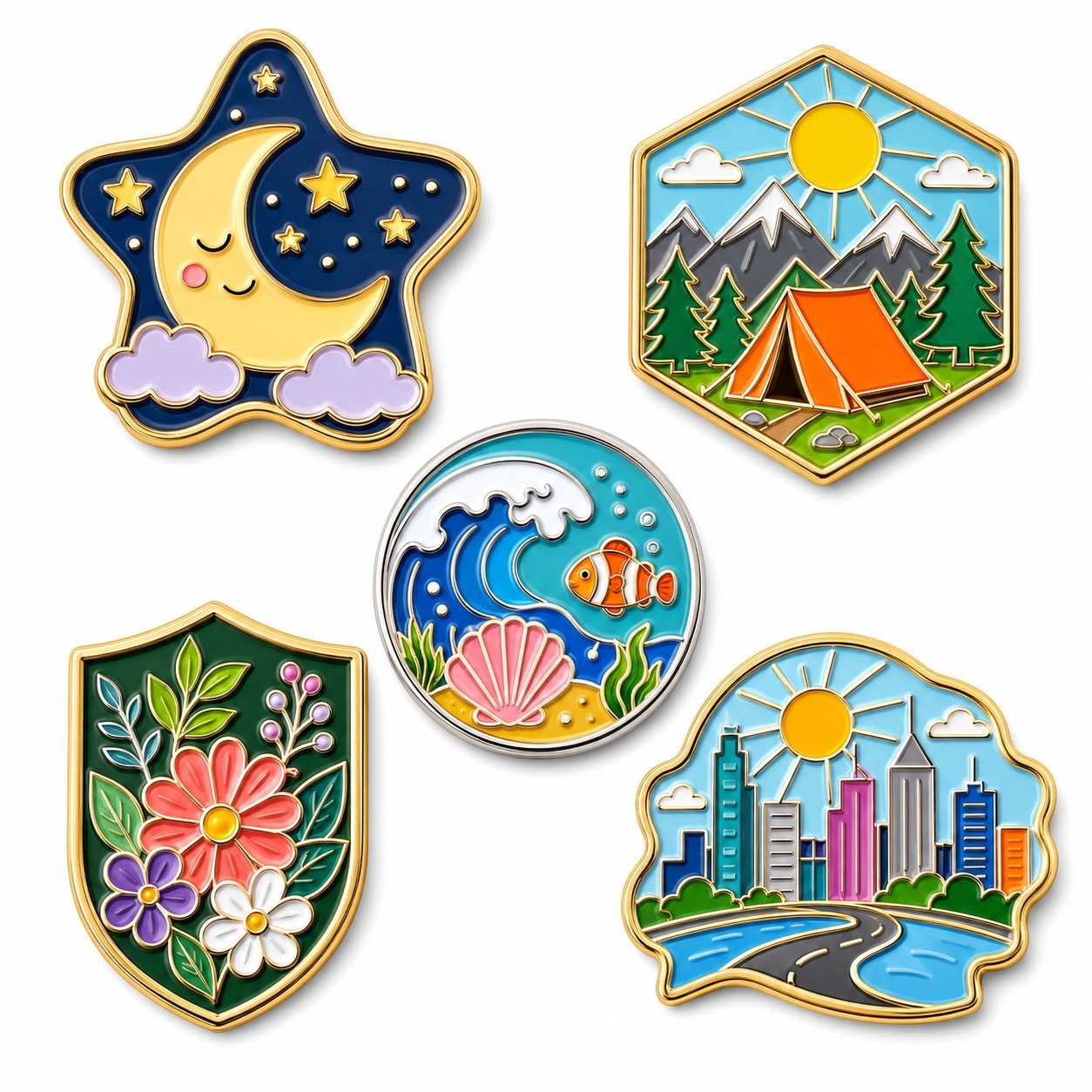 One Inch Soft Enamel Pin