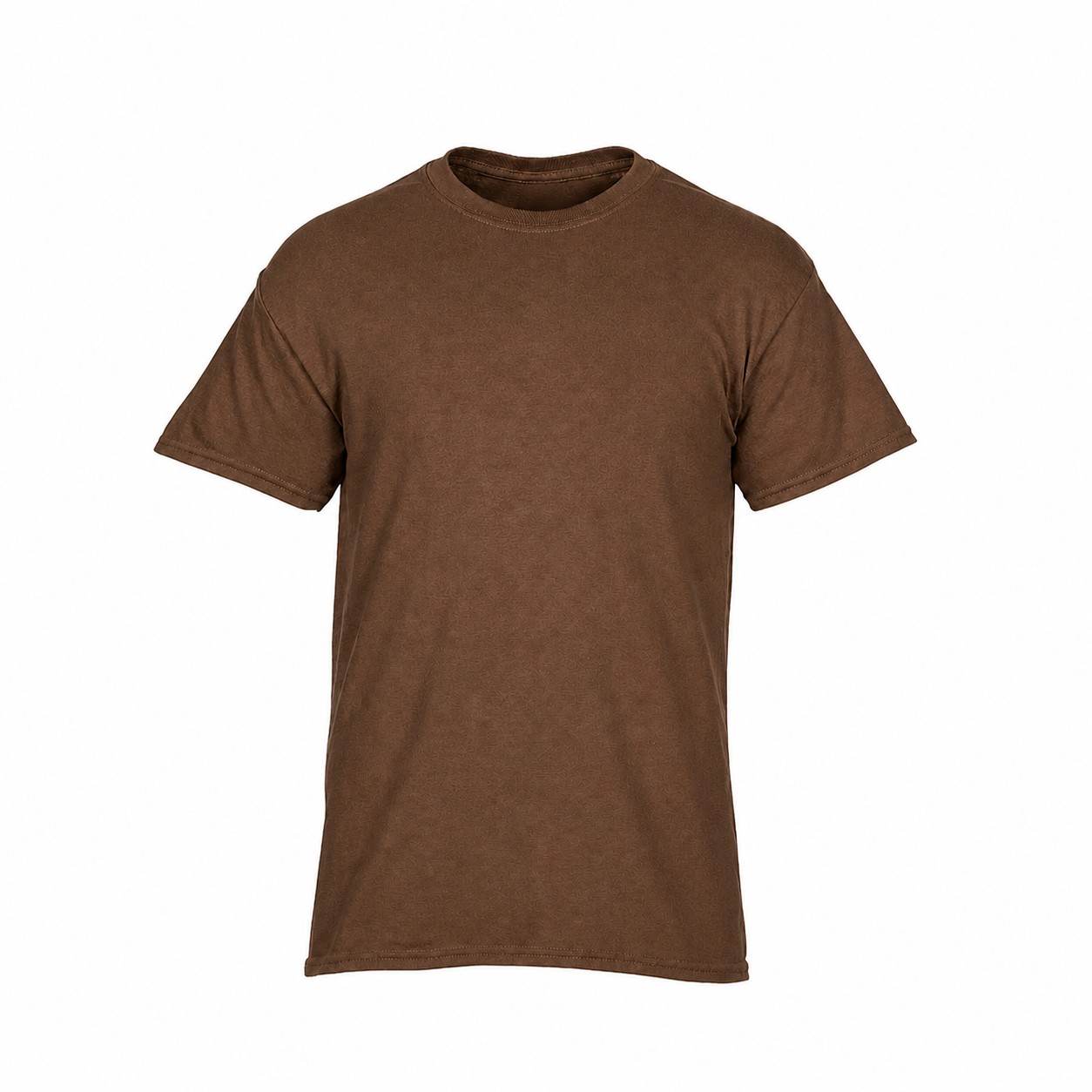 Heavy Cotton Crew Neck T-Shirt — Brown