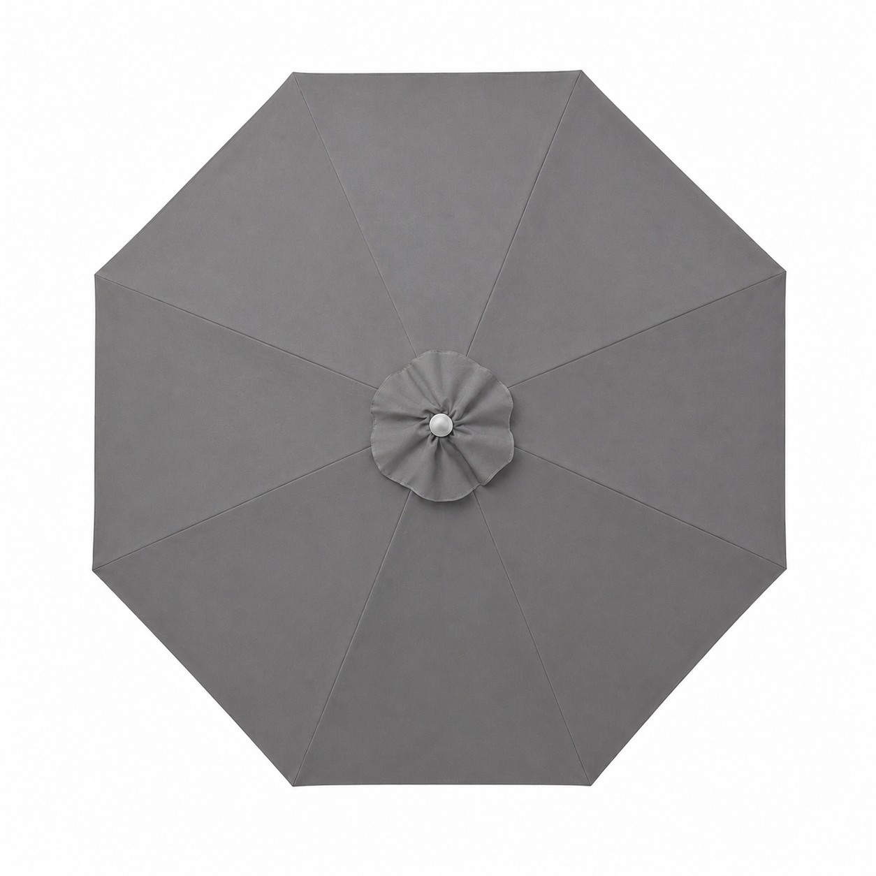 Nine Foot Commercial Market Umbrella — Pewter Gray