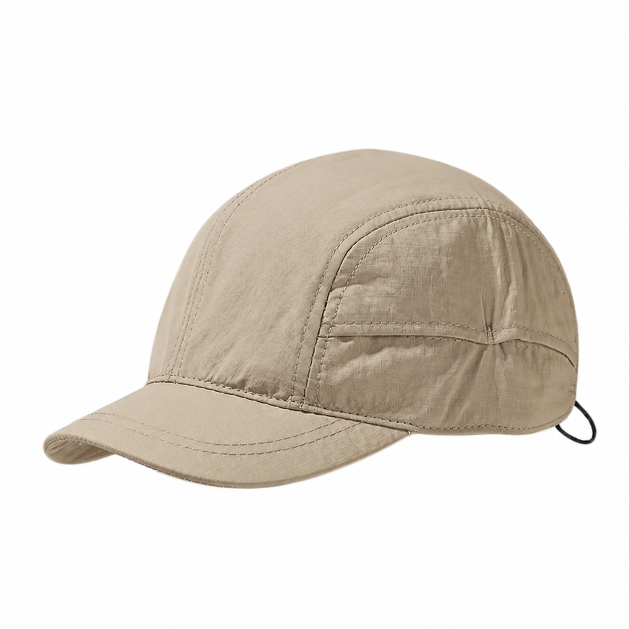 Nylon Taslan Duckbill Running Cap — Khaki Beige