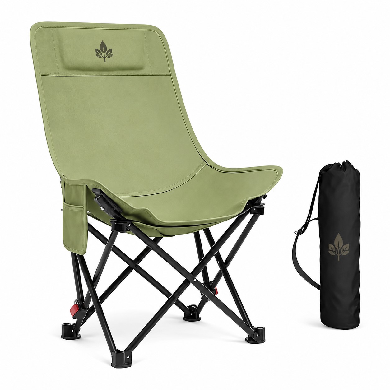 Ergonomic High Back Foldable Camp Chair