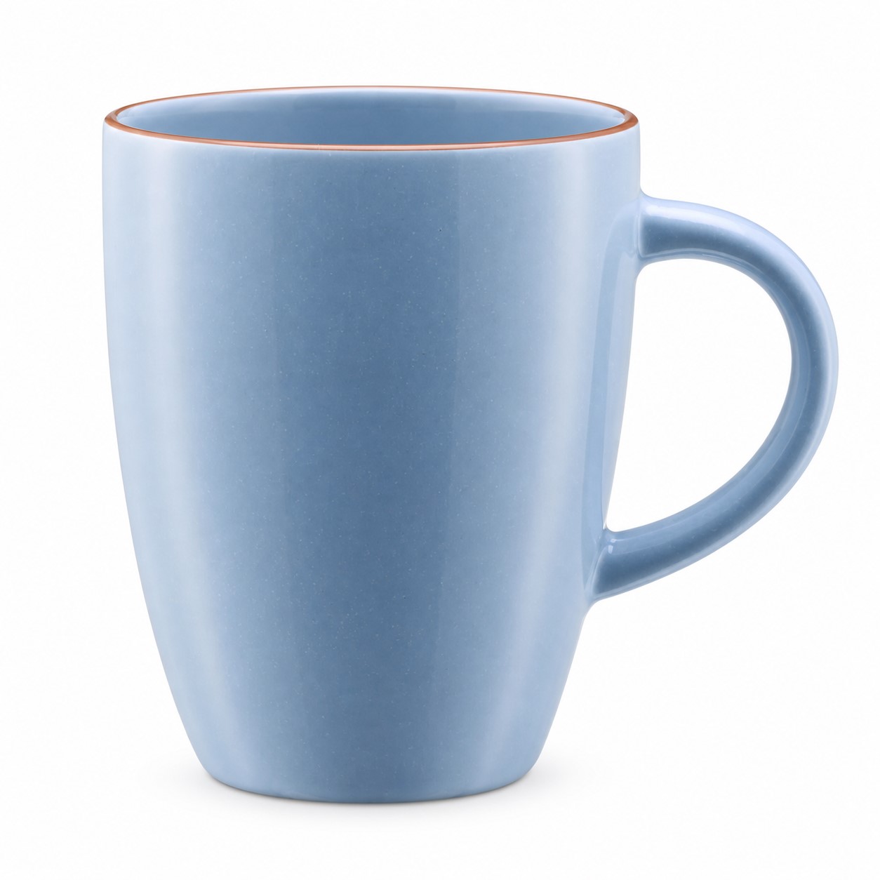 Tapered Ceramic Coffee Mug With Side Handle — view 2