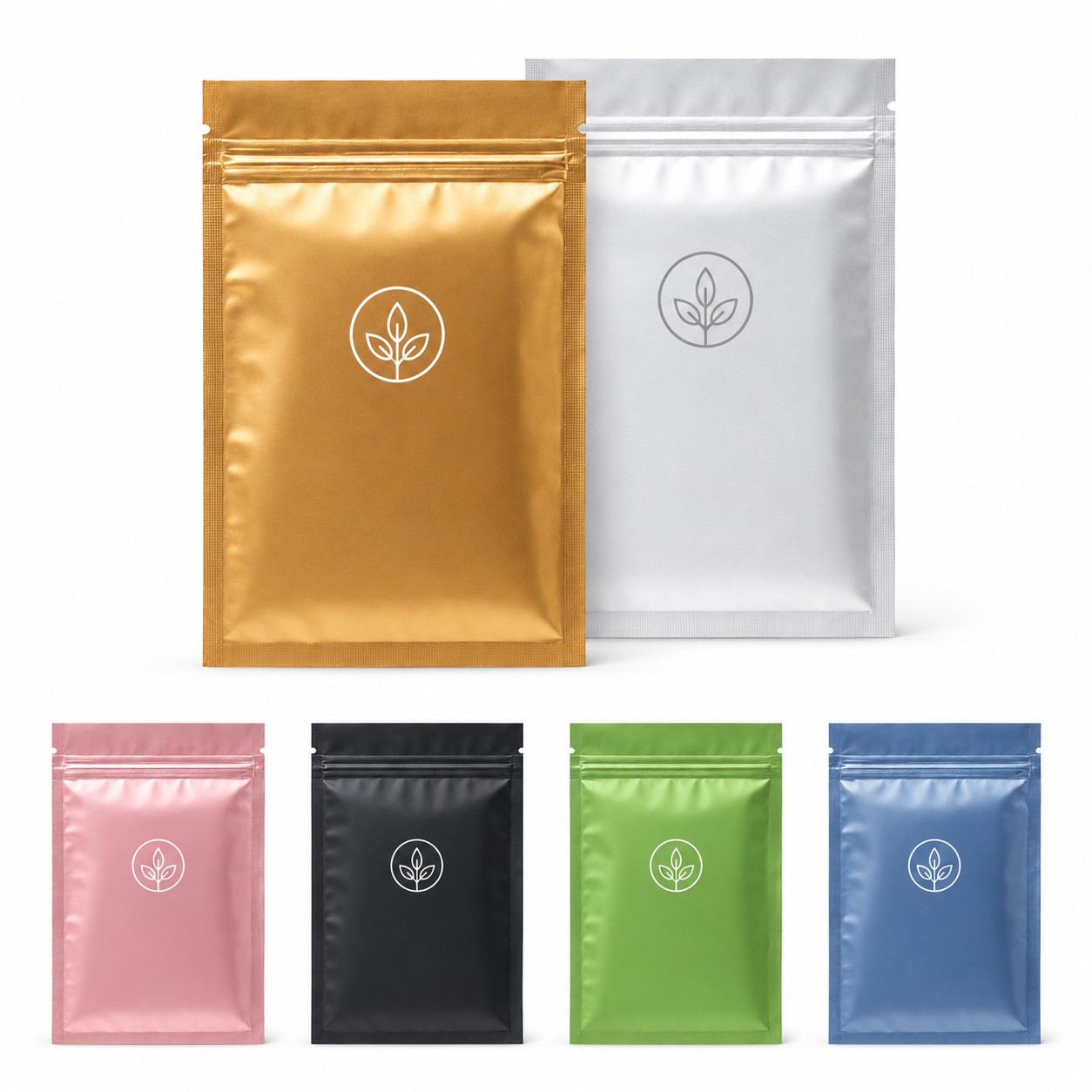 Resealable Aluminum Zipper Storage Pouch