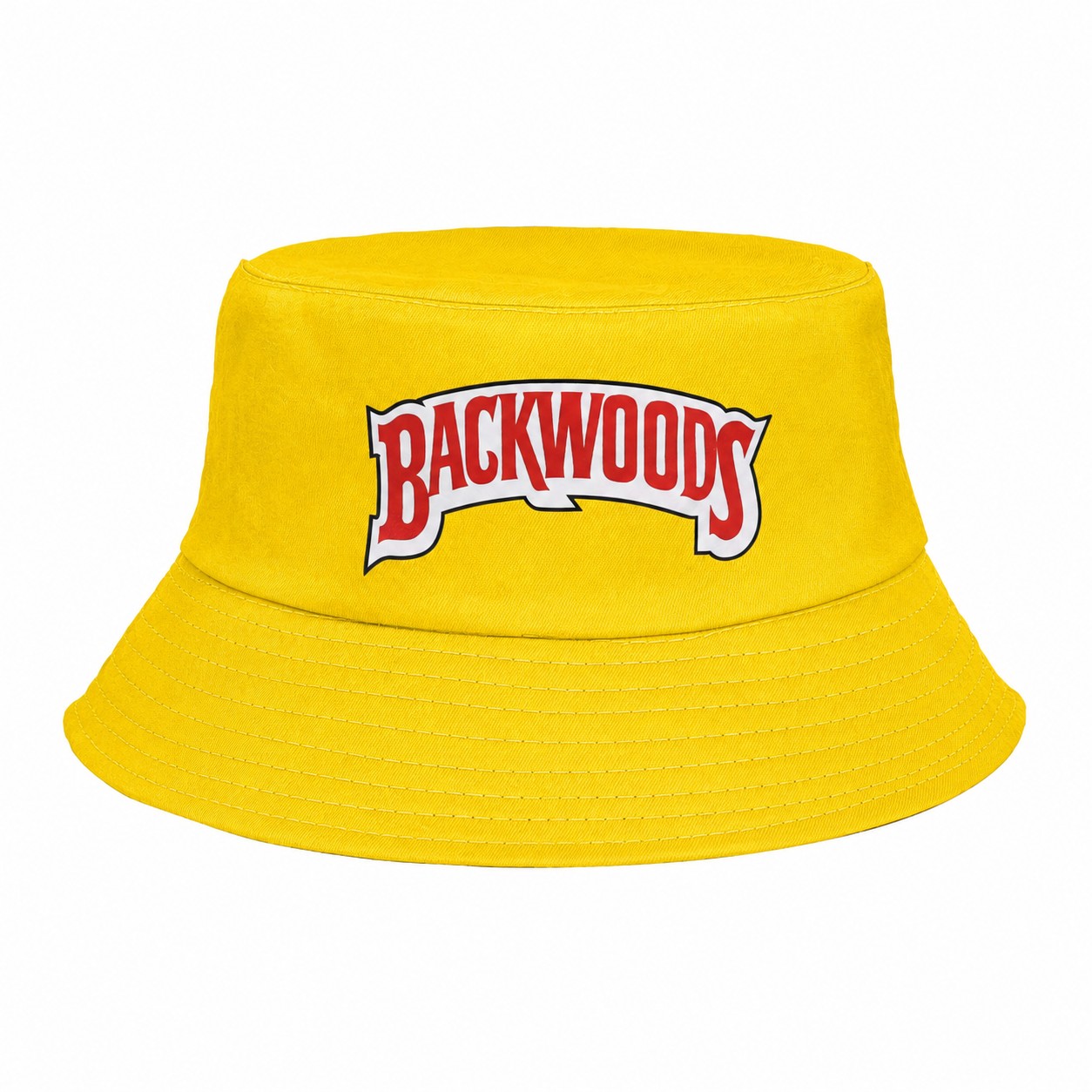 Foldable Polyester Bucket Hat — Yellow