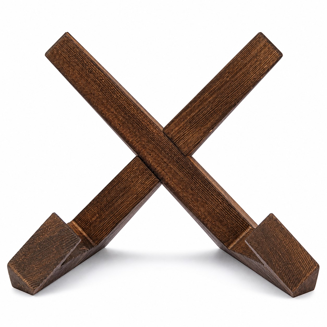 X-Frame Wood Cookbook And Tablet Stand — view 2
