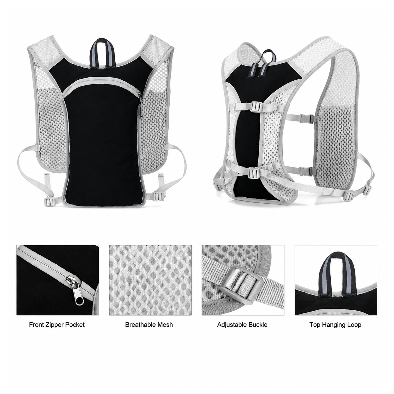 Nylon Reflective Strips Backpack