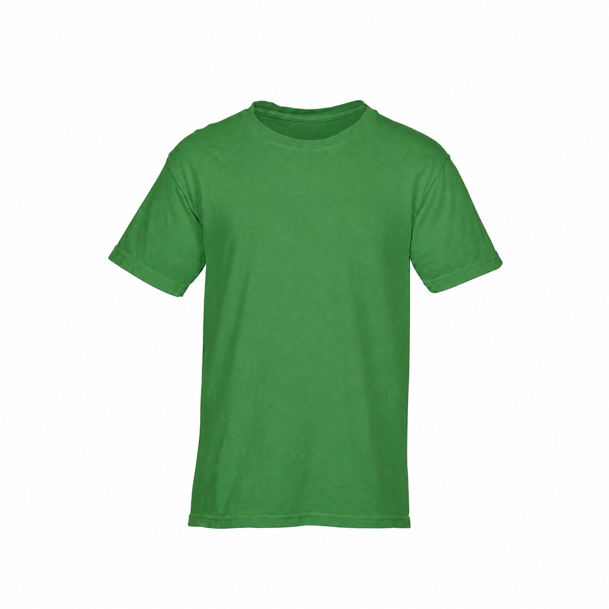 Garment-Dyed Ringspun Cotton T-Shirt — Green