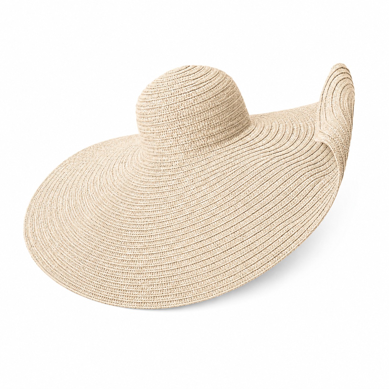 Straw Sun Hat — Beige