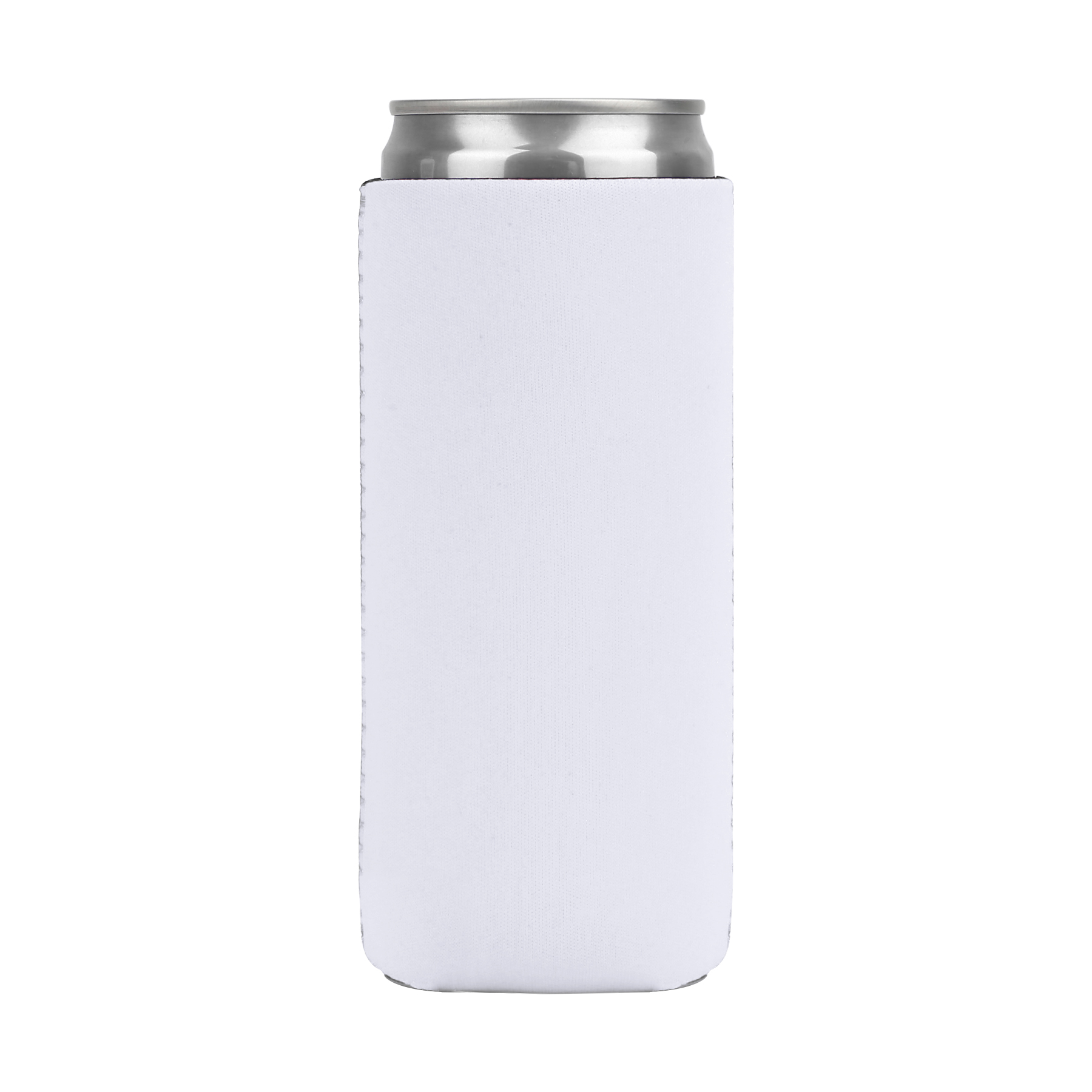 White Neoprene Slim Can Cooler — view 2