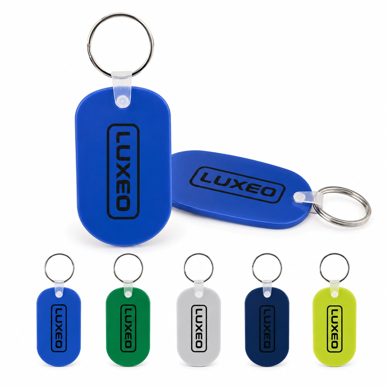 PVC Oval Key Tag Ring