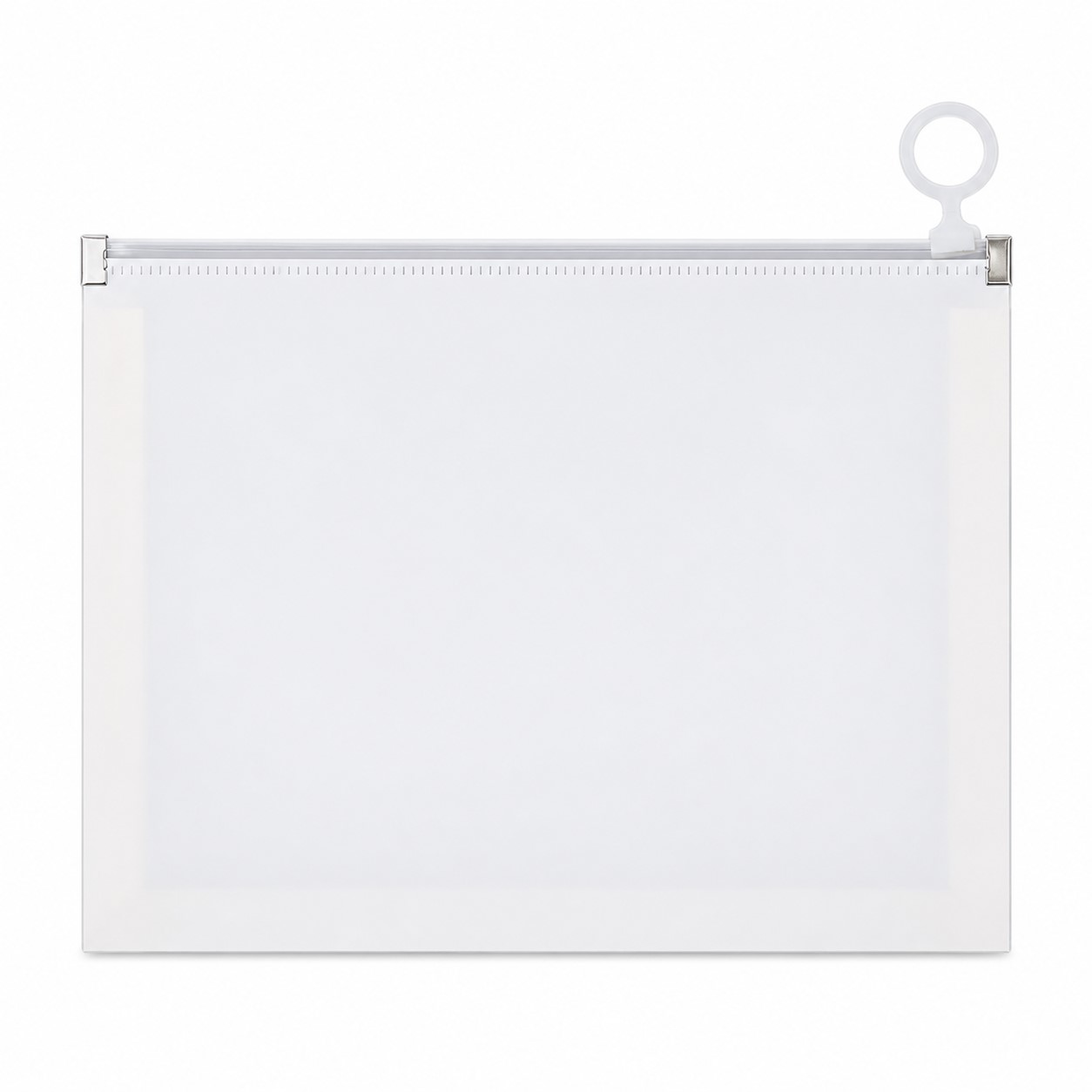 Polypropylene Zipper File Pouch With Hanging Ring — view 2