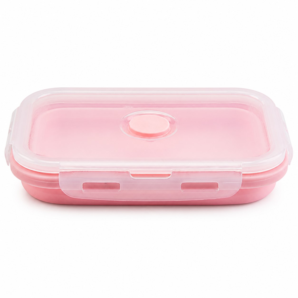 Rectangular Collapsible Silicone Meal Container — view 2