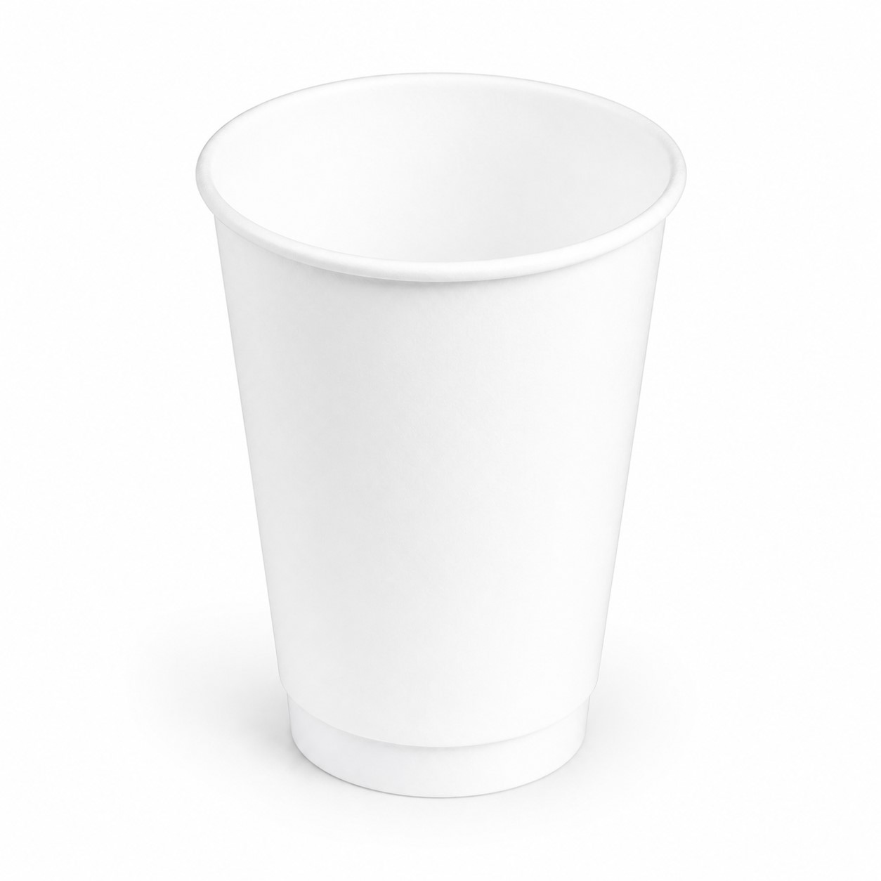 Sleeved Disposable Paper Drink Cup — Clear White
