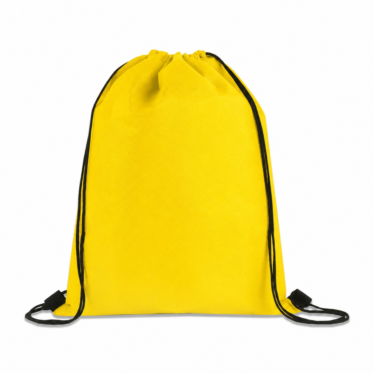 80GSM Non-Woven Drawstring Bag — Yellow