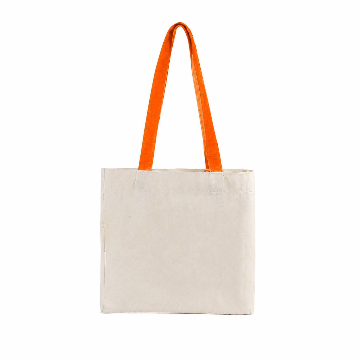 Cotton Adjustable Strap Tote Bag — Orange