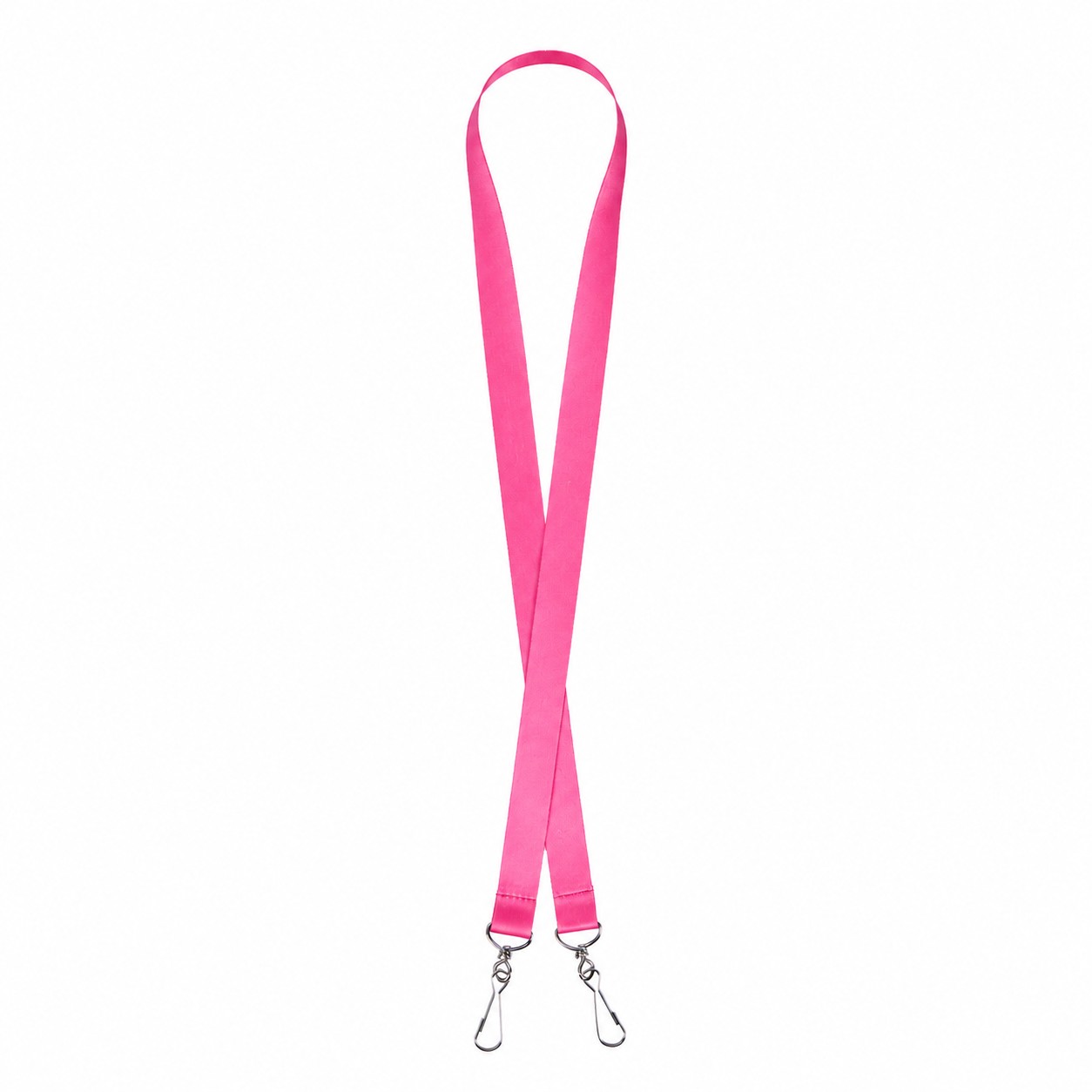 Open End Polyester Lanyard — Pink