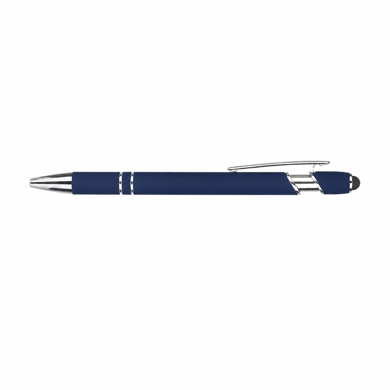 Metal Ballpoint Stylus Pen — Navy Blue