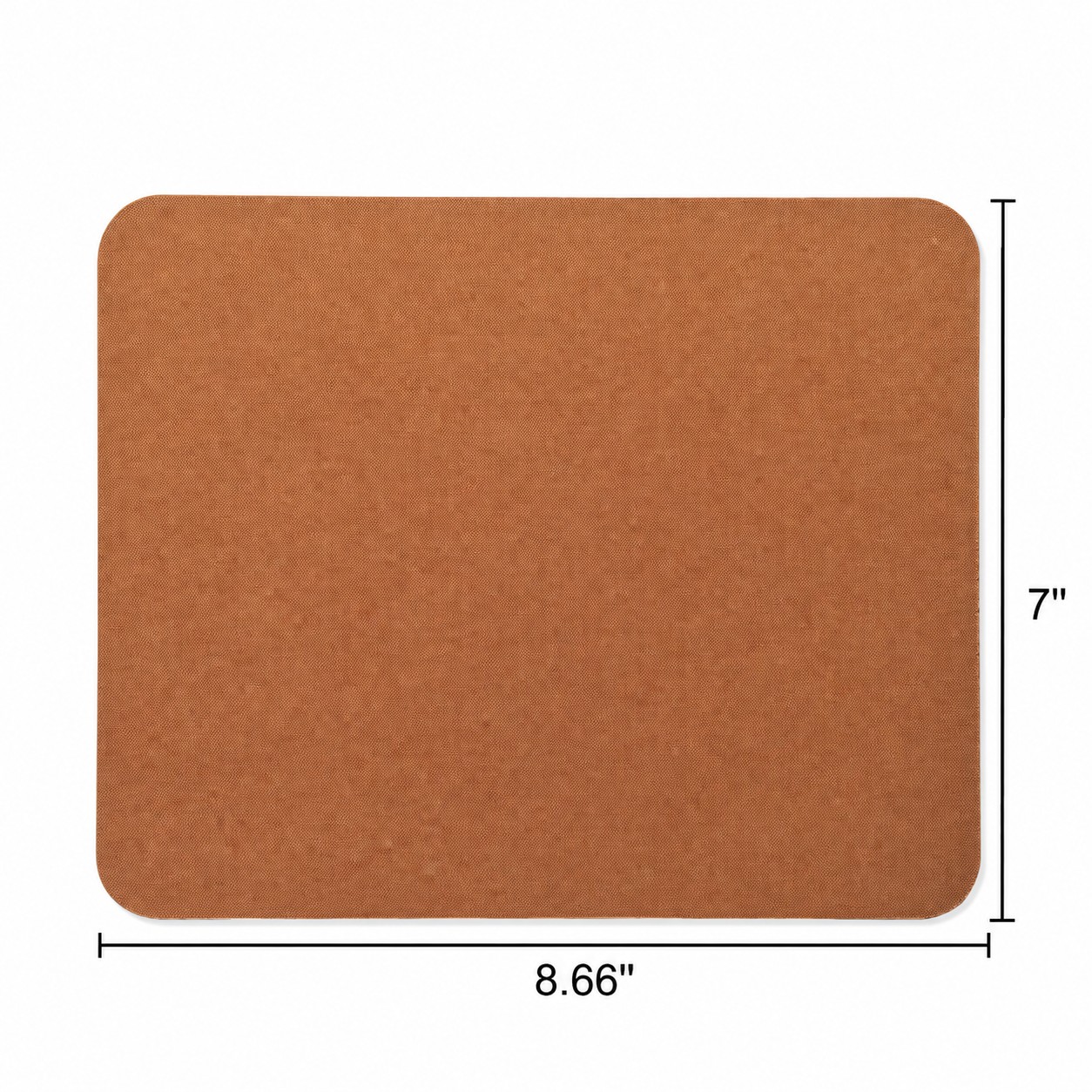 Fabric Mouse Pad With Rubber Foam Base — Copper Brown