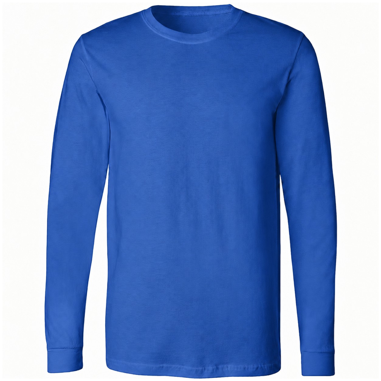 Men's Combed Cotton Long Sleeve Shirt — Blue