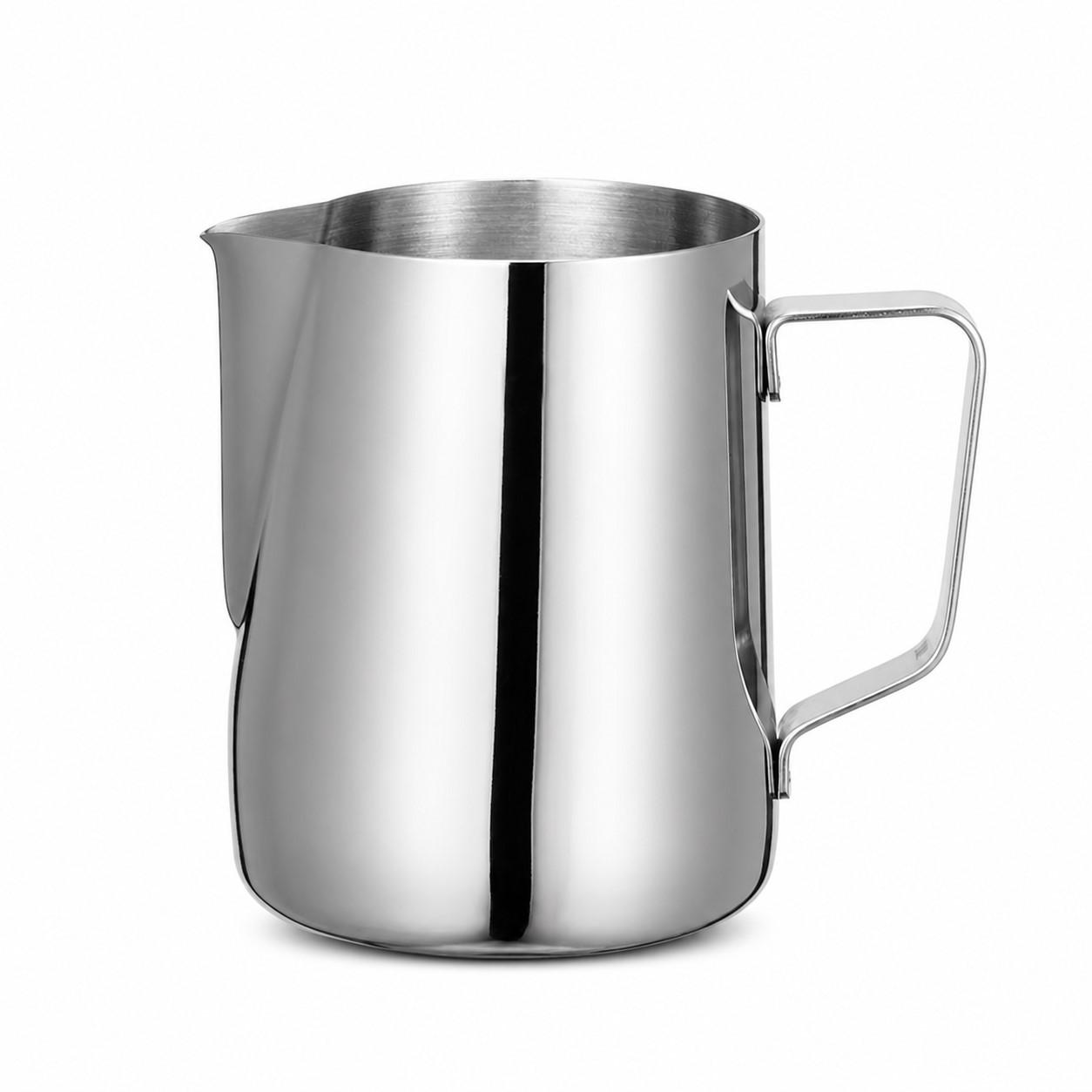 Stainless Steel Milk Pitcher With Narrow Spout — view 2