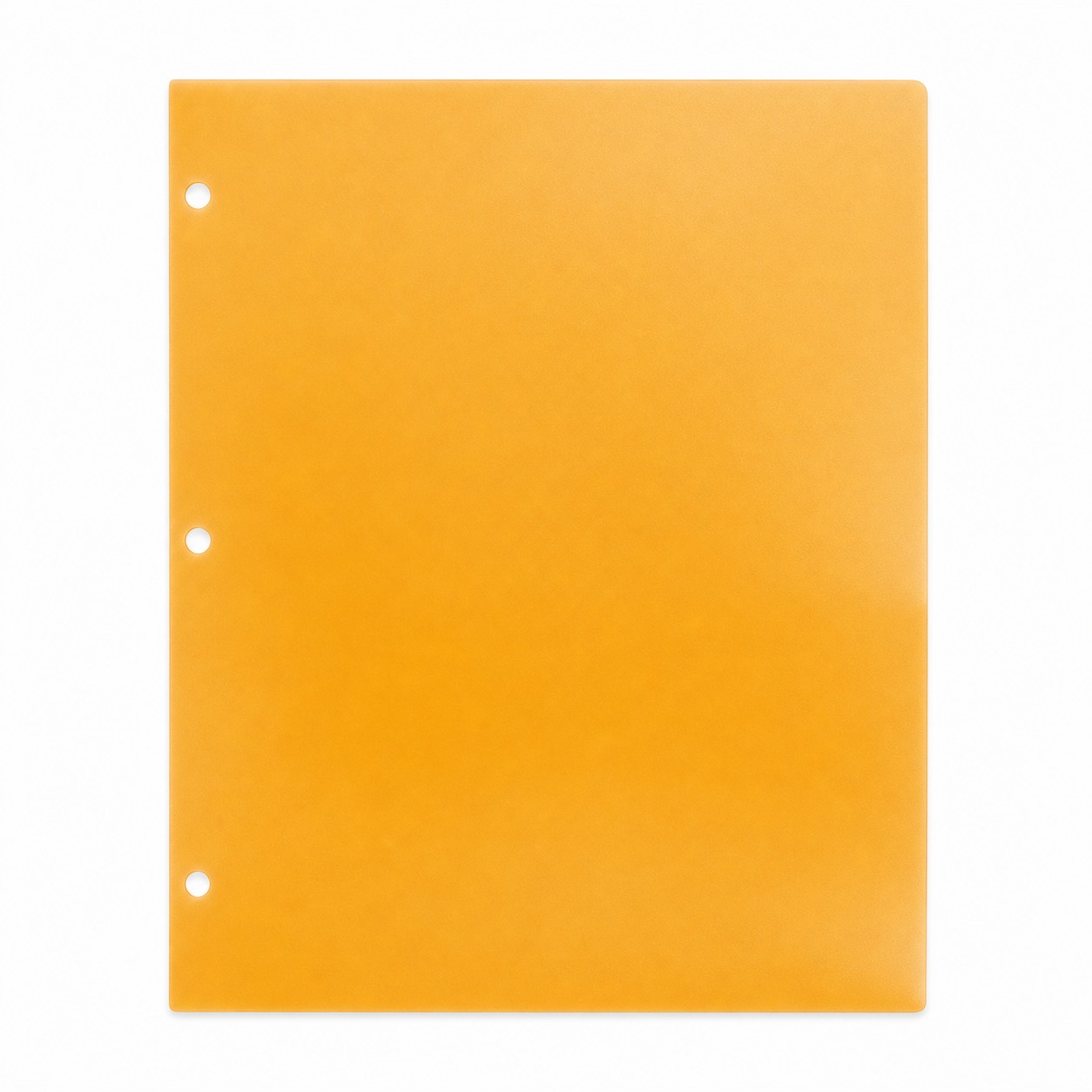 Three Hole Plastic Binder Folder — view 2