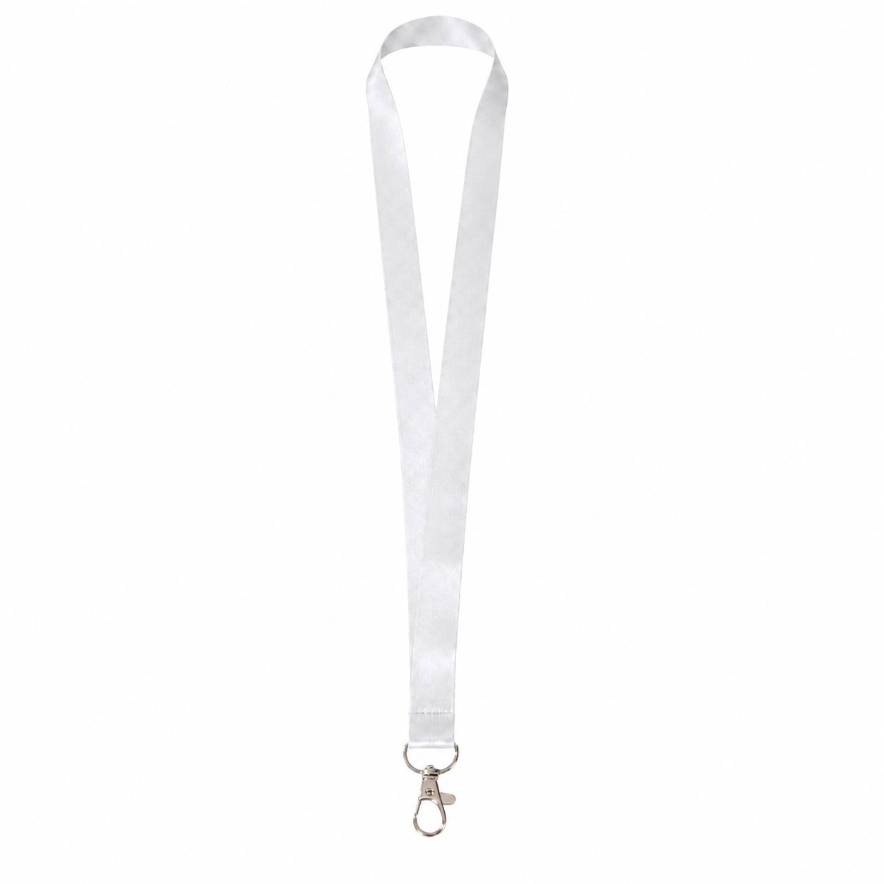 Recycled RPET Badge Lanyard — White