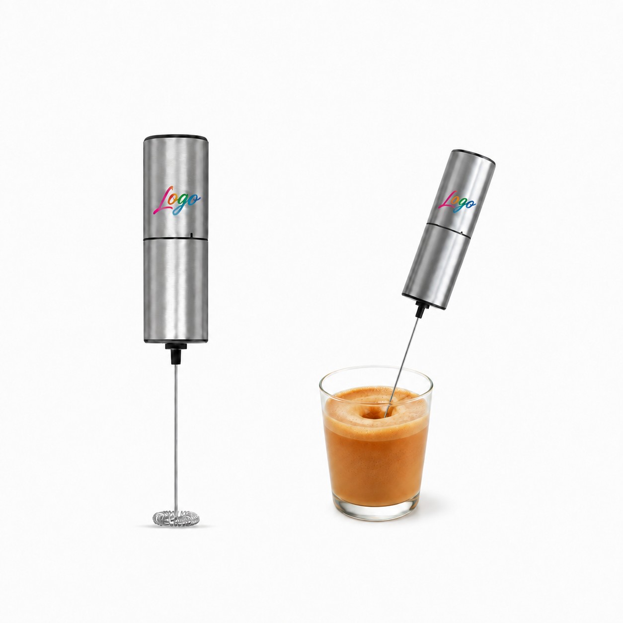 Cordless Stainless Steel Handheld Milk Frother