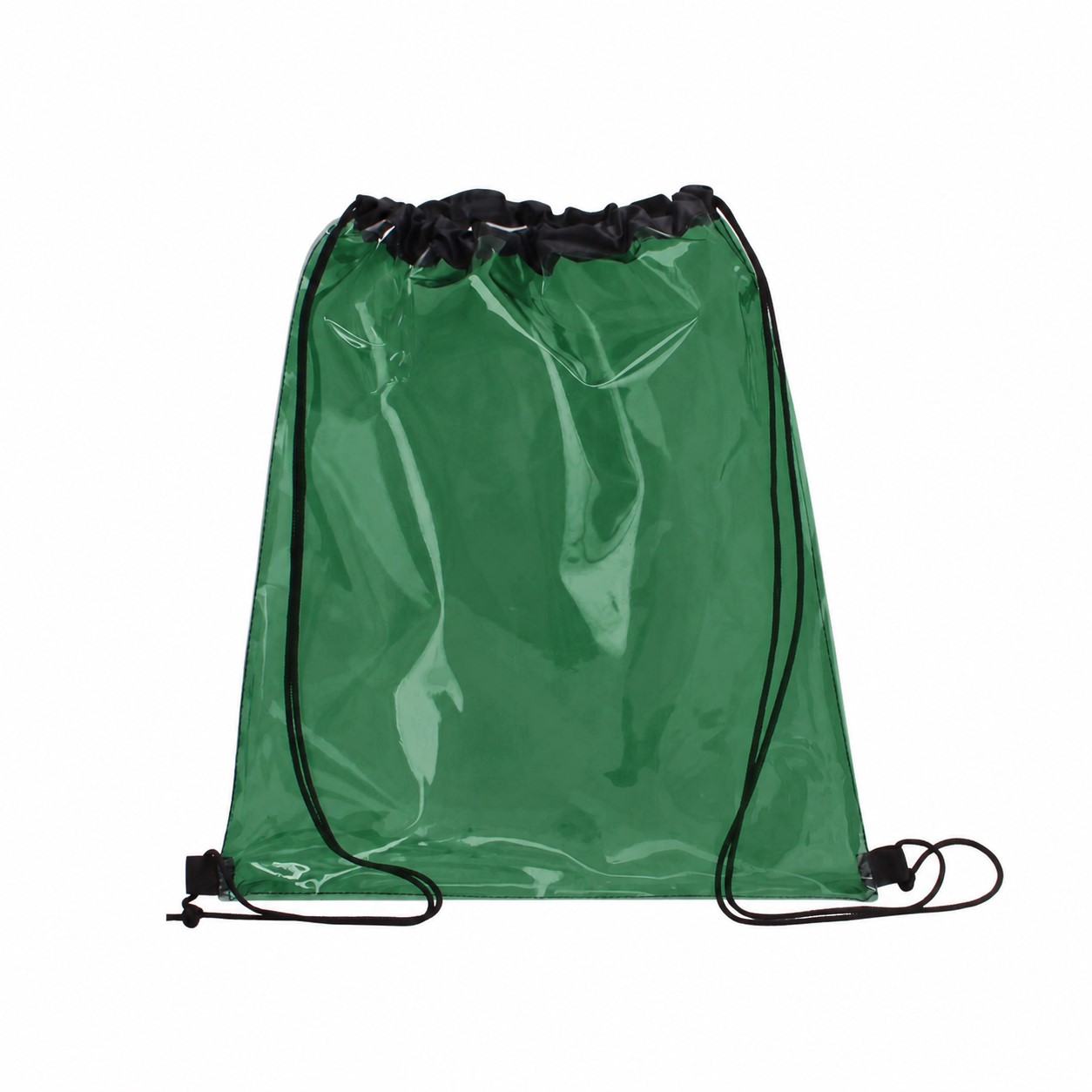 PVC Drawstring Bag — Forest Green