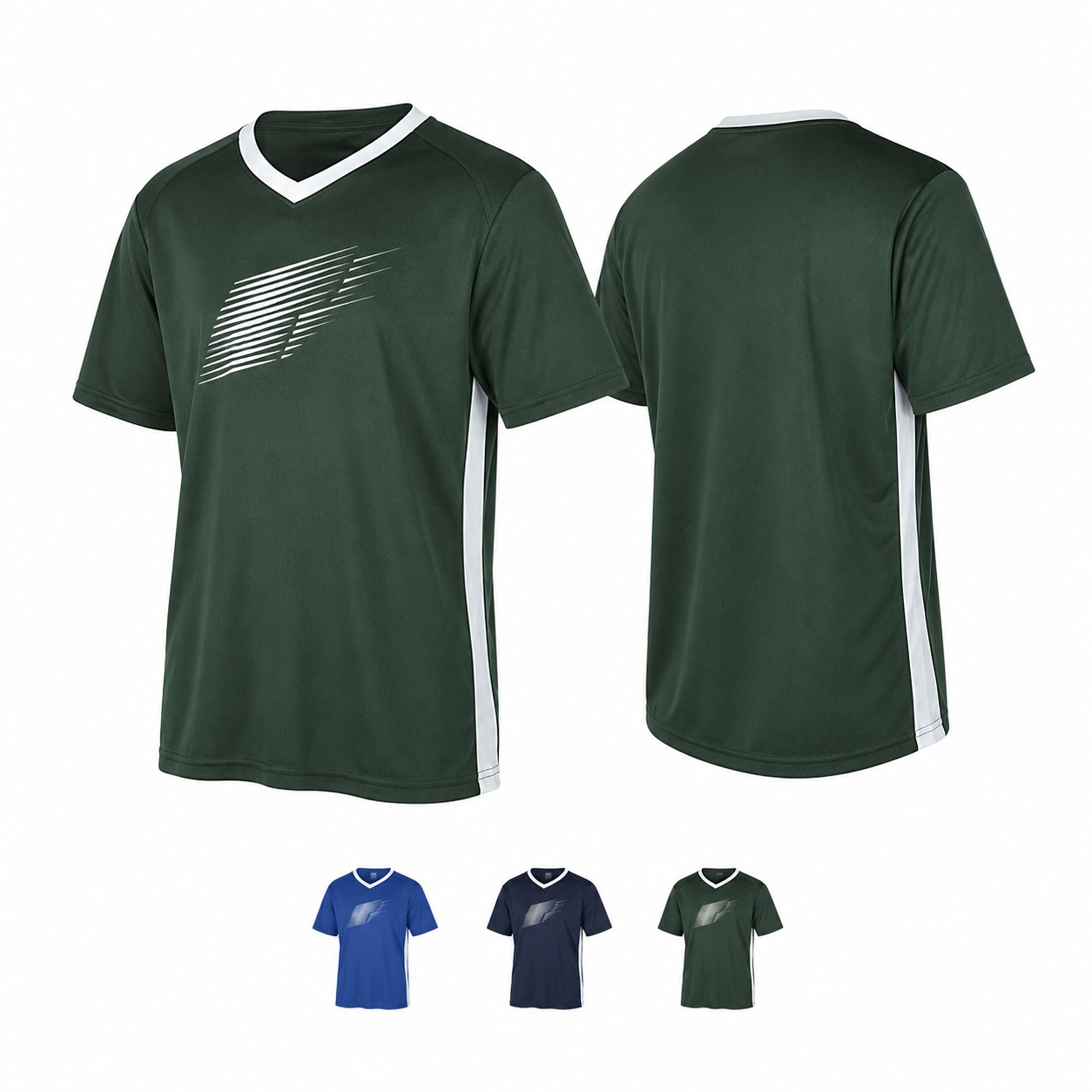 Polyester V-Neck Athletic Team Shirt