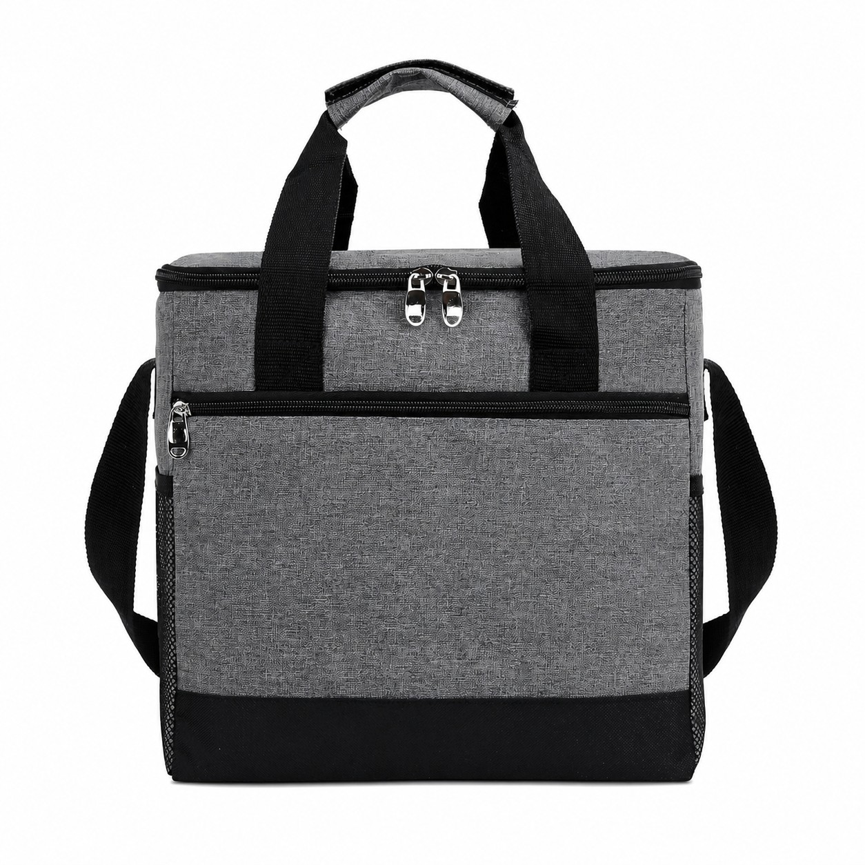 18-Can Insulated Soft Cooler Bag — Gray