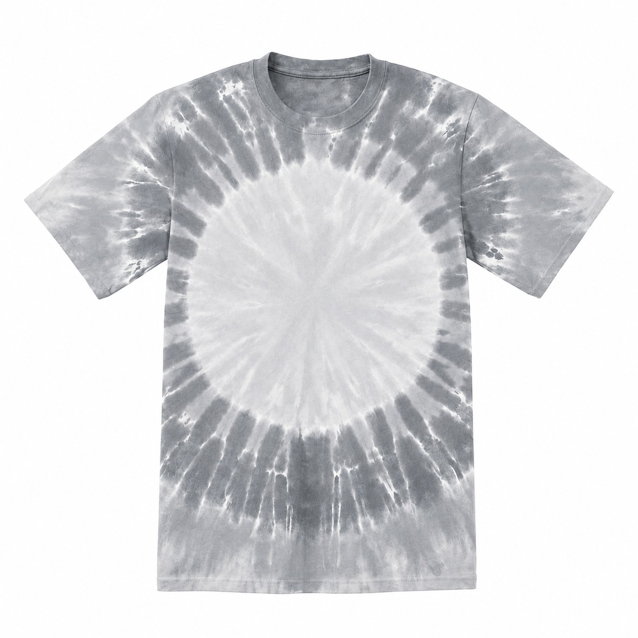 Rainbow Cotton Tie Dye Shirt — Silver