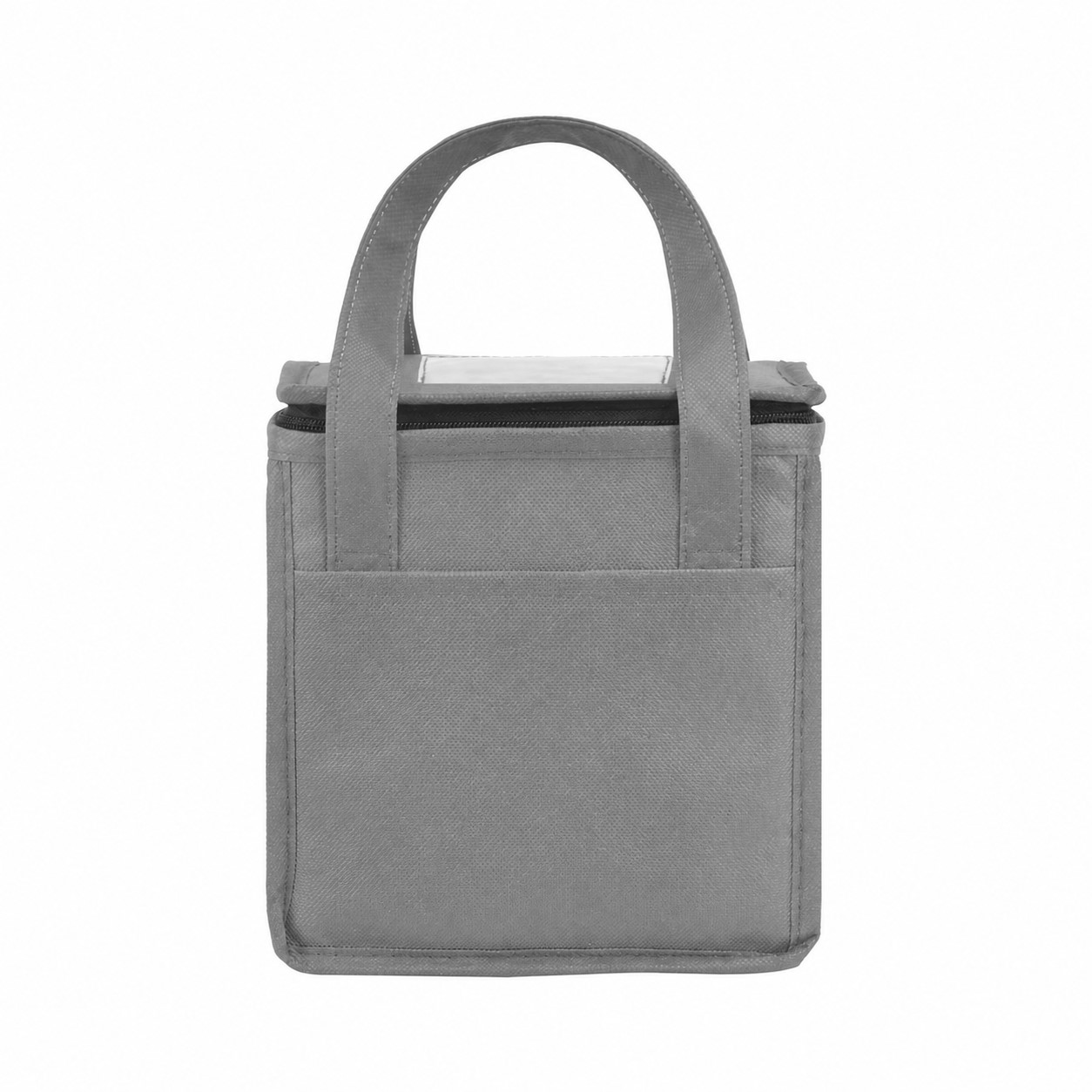 Compact Front Pocket Cooler Tote — Gray
