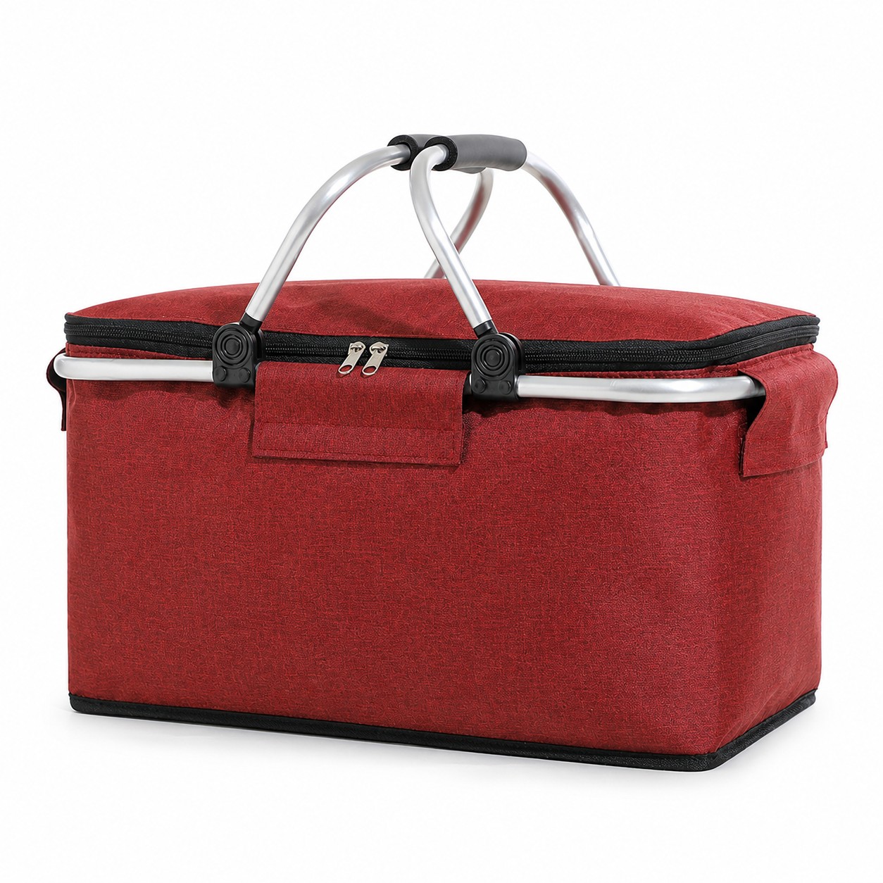 Insulated Folding Picnic Basket With Aluminum Frame — view 2