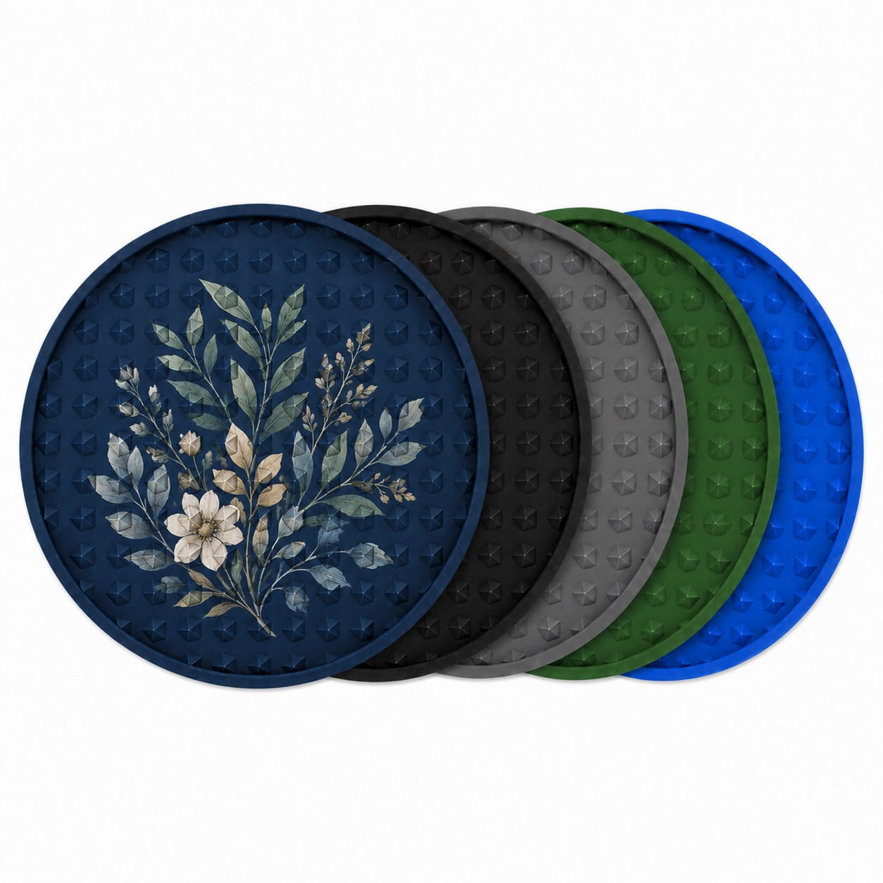 Round Double Sided Silicone Coaster