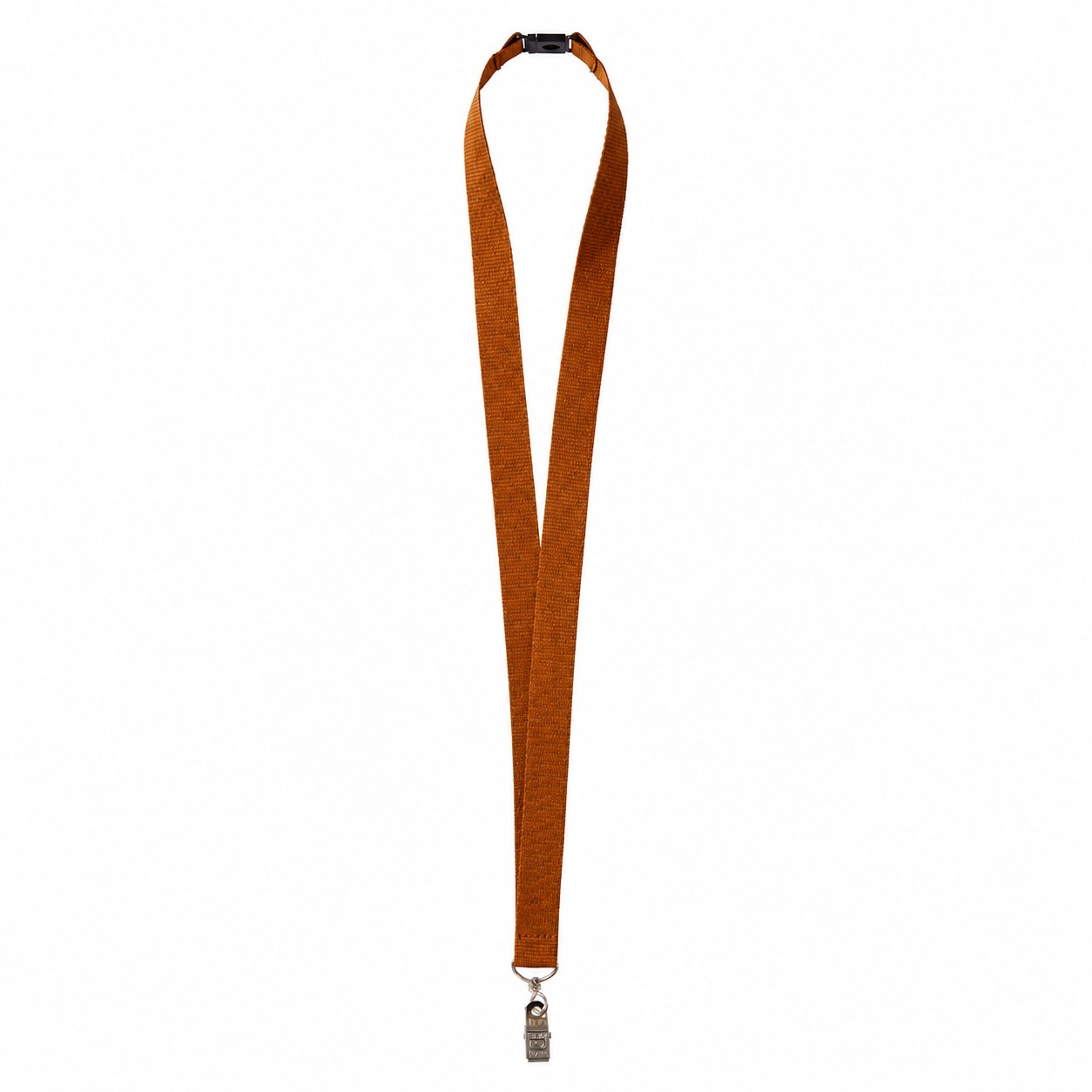 Three Quarter Inch Polyester Breakaway Lanyard — Copper Brown