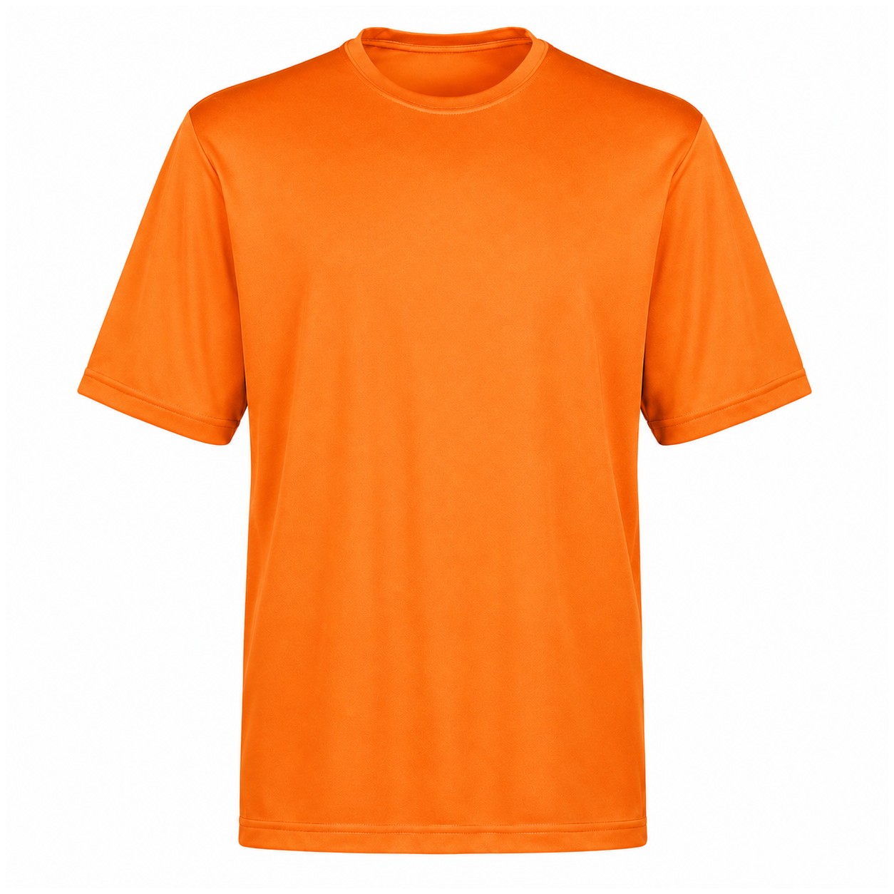 Recycled Polyester Stretch Quarter-Zip Pullover — Orange